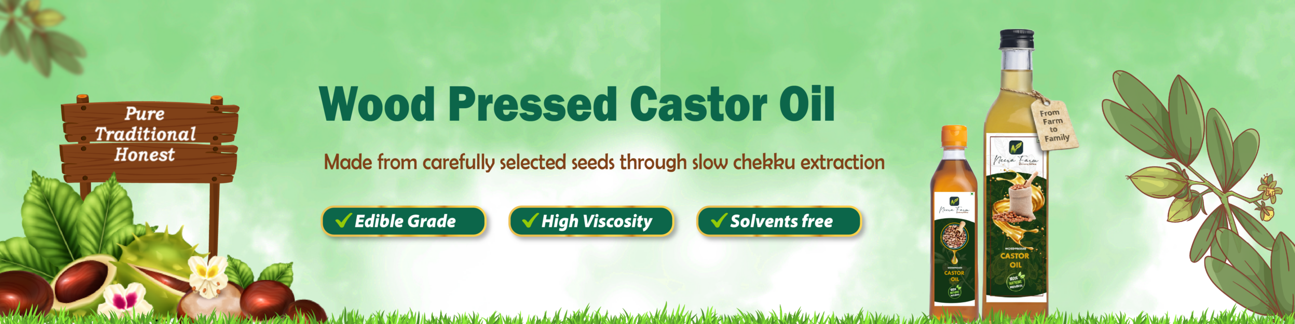 Wood Pressed Castor Oil