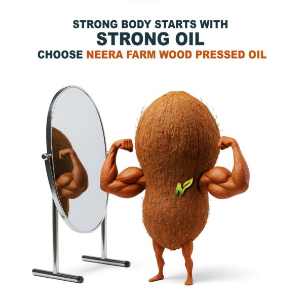 Authentic Wood Pressed Coconut Oil (PET Bottle) – 100% Pure Cold Pressed | Neera Farm