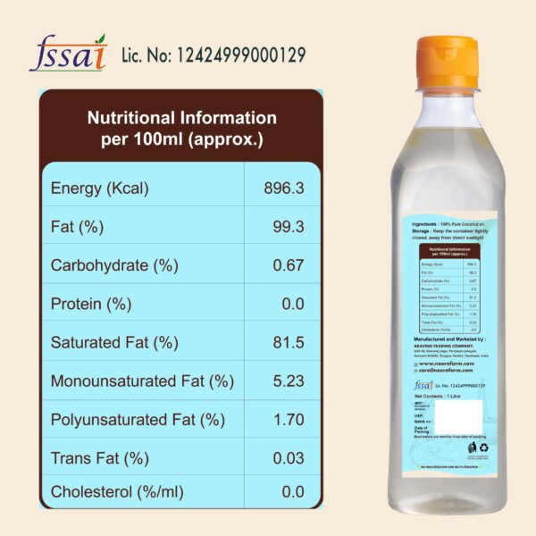 Authentic Wood Pressed Coconut Oil (PET Bottle) – 100% Pure Cold Pressed | Neera Farm